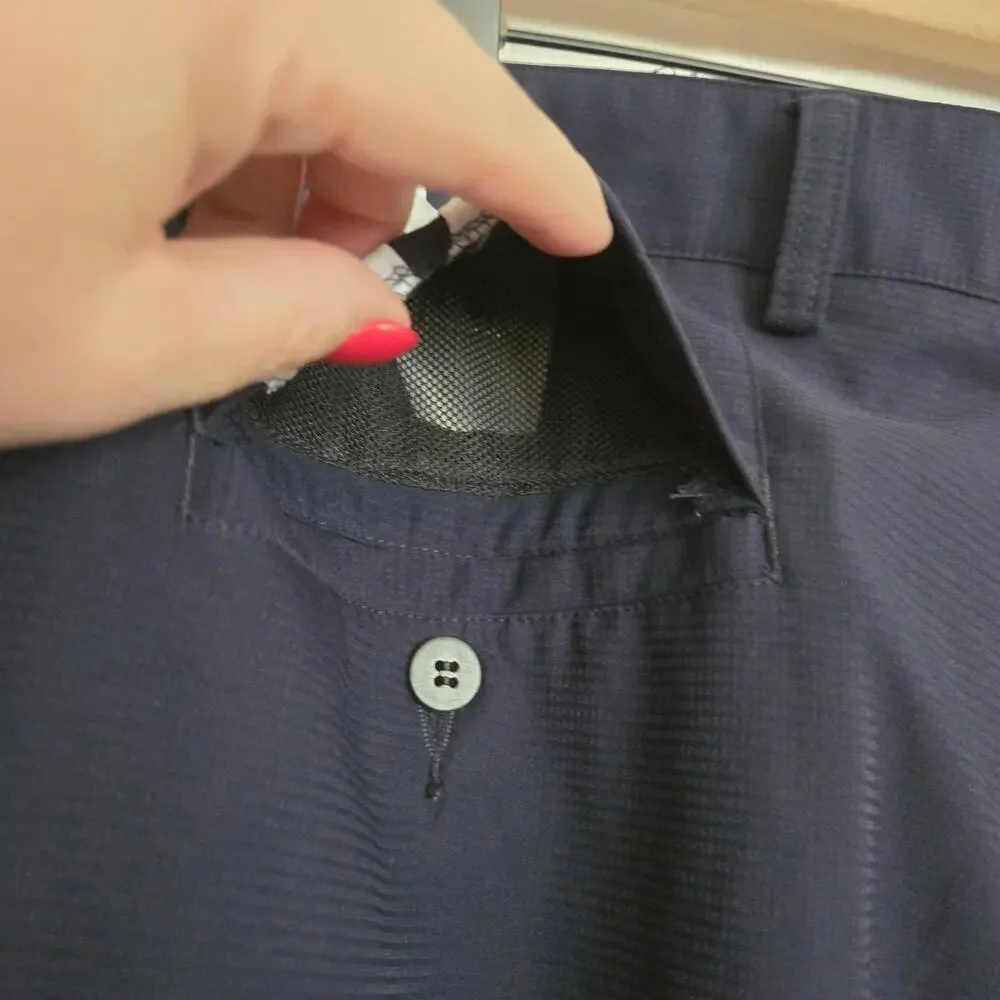 Adidas Climacool Navy Blue Golf Shorts Preppy Resortwear Athleisure Sz 38